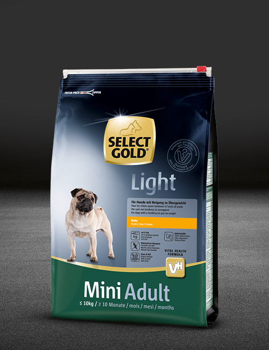 select gold light mini huhn beutel trocken 530x890px