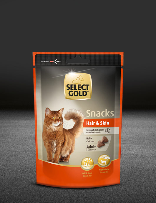 select gold hair und skin snack adult huhn pouch snacks 530x890px