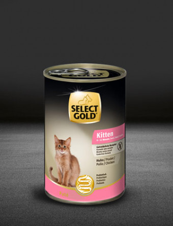 select gold kitten huhn dose nass 320x417px