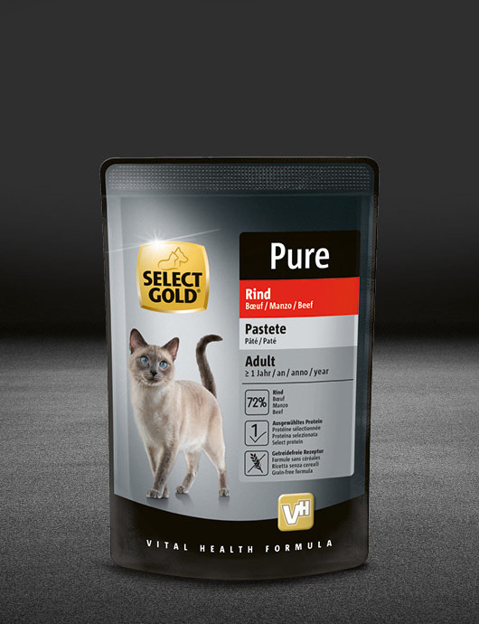 select gold pure adult rind pouch nass 530x890px