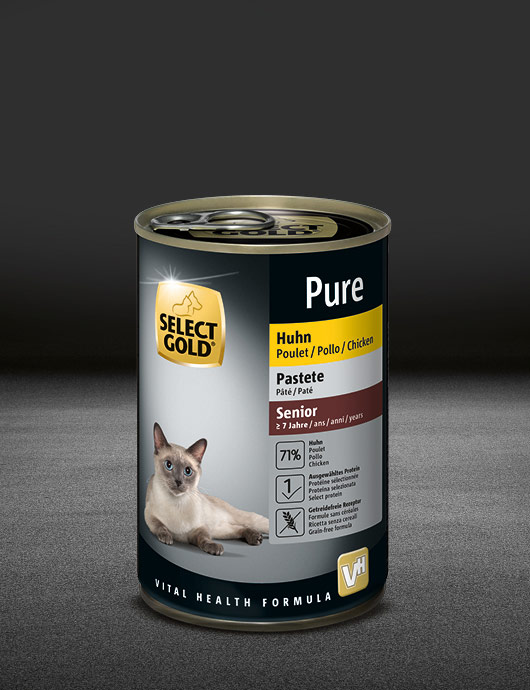 select gold pure senior huhn dose nass 530x890px